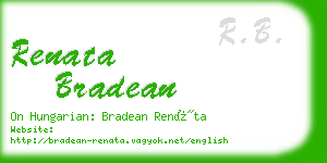 renata bradean business card